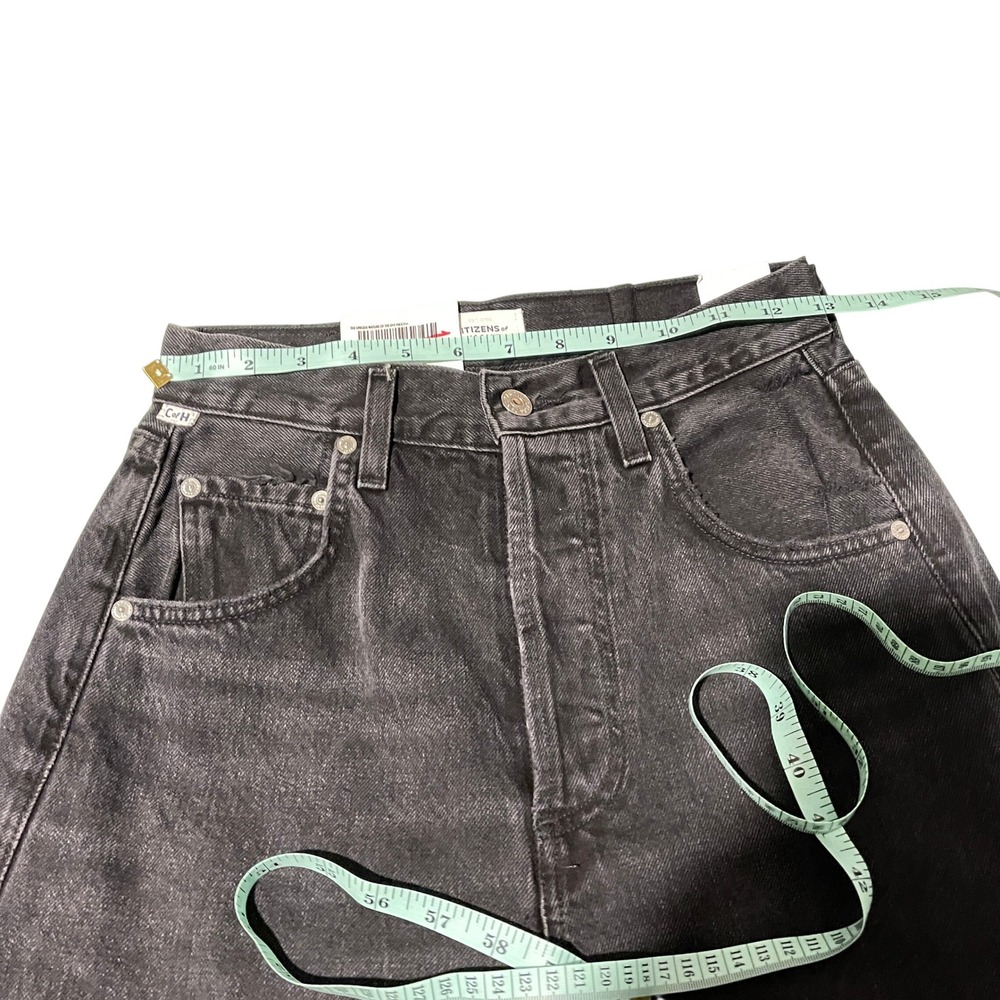 Citizens of Humanity Horseshoe Baggy Wide Leg Denim Jeans Size 23 Black - Picture 6 of 13